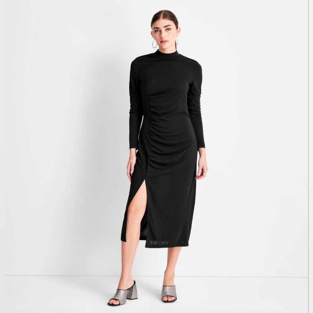 FUTURE COLLECTIVE | Black Midi Dress